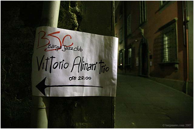 Vittorio Alinari Trio at Barga Jazz Club