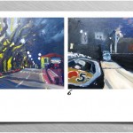 {barganews} richard clare paintings of barga at night