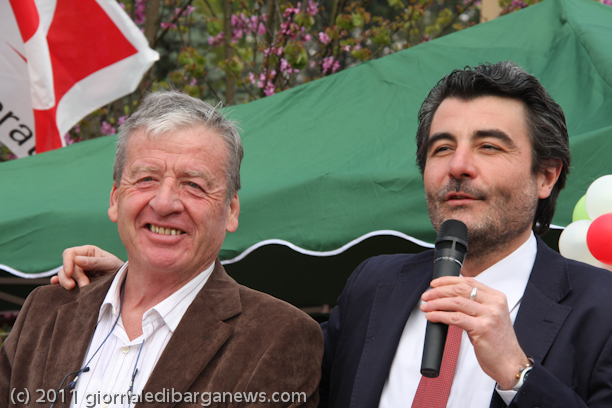 Festa in piazza per il candidato al consiglio provinciale Oriano Rinaldi