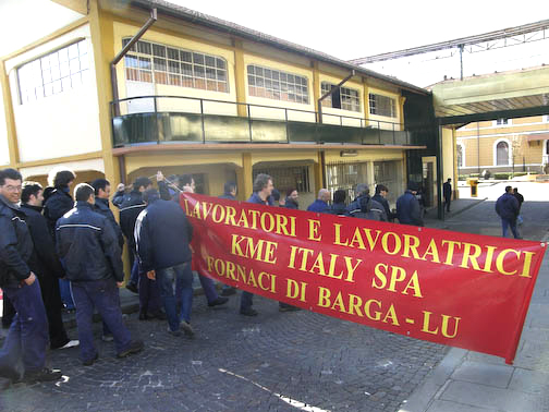 Sciopero alla KME. L’azienda: “il rifiuto di ogni cambiamento mette a rischio il futuro dello stabilimento”