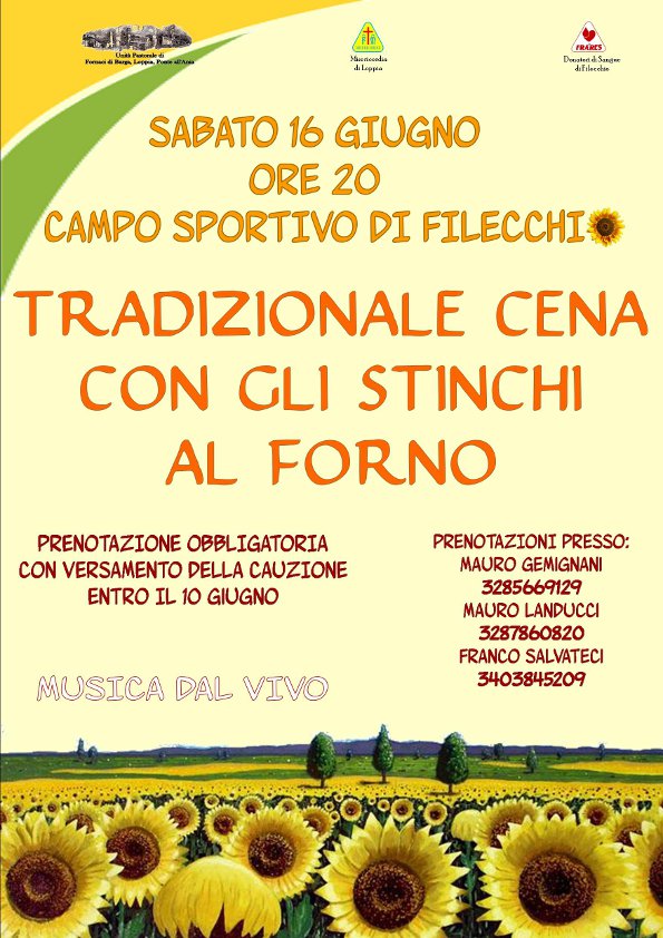 Iniziano le manifestazioni estive a Filecchio