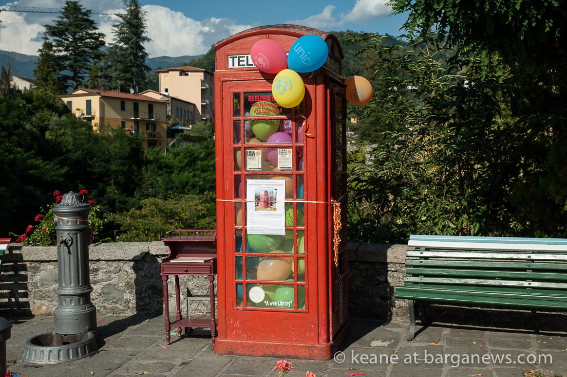 Red telephone box – children section